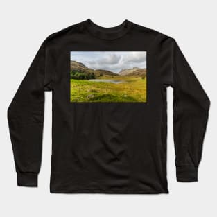 Langdale Pikes and Blea Tarn in Lake District, UK Long Sleeve T-Shirt